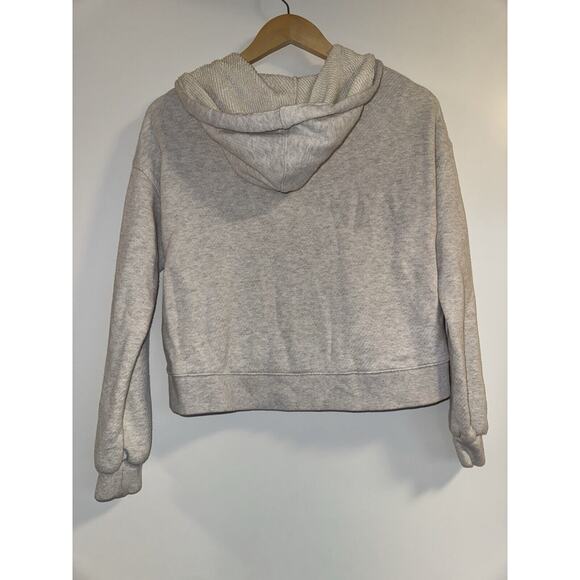 Madewell MWL Women Sweatshirt Size XXS Grey Cropped Hoodie Sweater - Picture 6 of 7